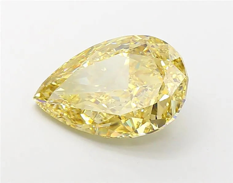 6.35ct Pear Lab Grown Diamond (Colour Fancy Intense Yellow, Clarity VVS2, IGI Certified)