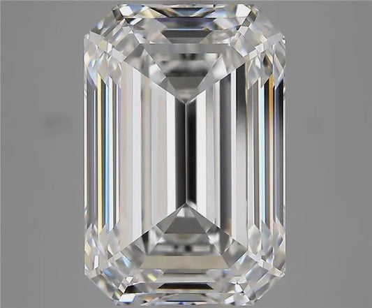6.42ct Emerald Lab Grown Diamond (Colour E, Clarity VVS1, IGI Certified)
