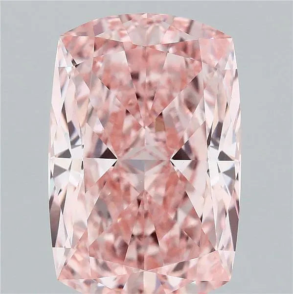 6.45ct Cushion modified Lab Grown Diamond (Colour Fancy Intense Pink, Clarity VVS2, IGI Certified)