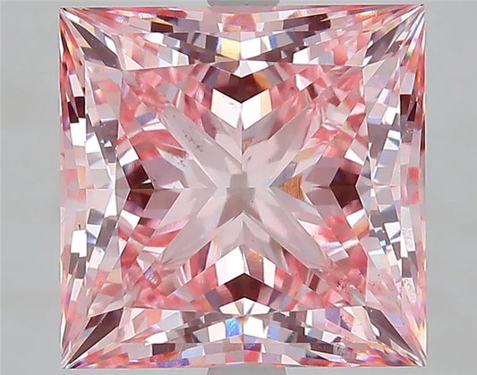 6.50ct Princess Lab Grown Diamond (Colour Fancy Intense Pink, Clarity VS2, IGI Certified)