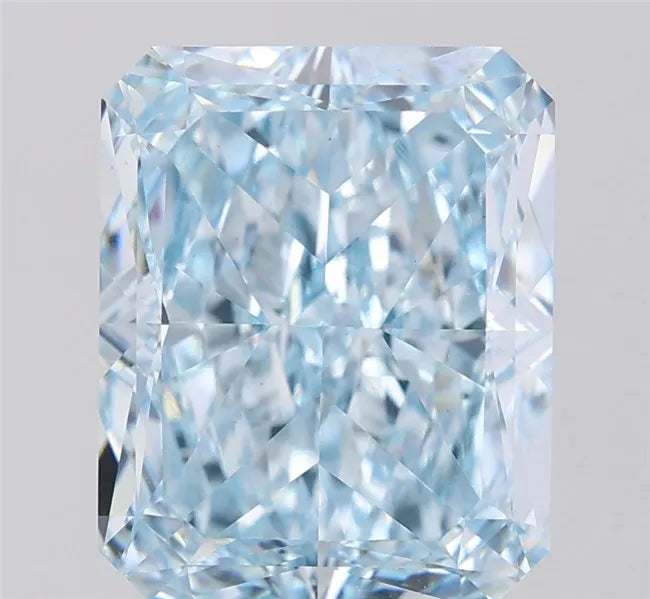 6.56ct Radiant Lab Grown Diamond (Colour Fancy Intense Blue, Clarity VVS2, IGI Certified)