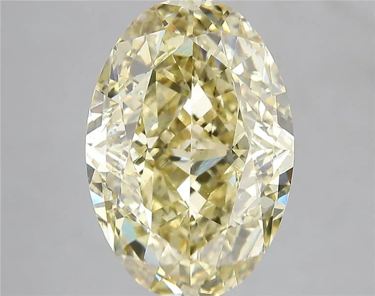 6.58ct Oval Lab Grown Diamond (Colour Fancy Intense Yellow, Clarity VS2, IGI Certified)