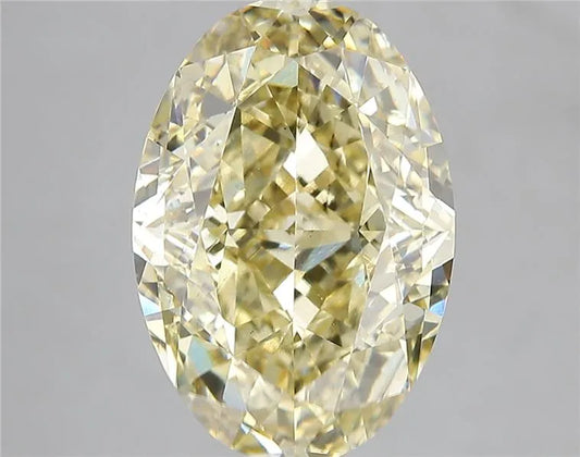 6.58ct Oval Lab Grown Diamond (Colour Fancy Intense Yellow, Clarity VS2, IGI Certified)