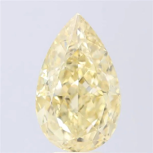 6.60ct Pear Lab Grown Diamond (Colour Fancy Intense Yellow, Clarity VVS2, IGI Certified)