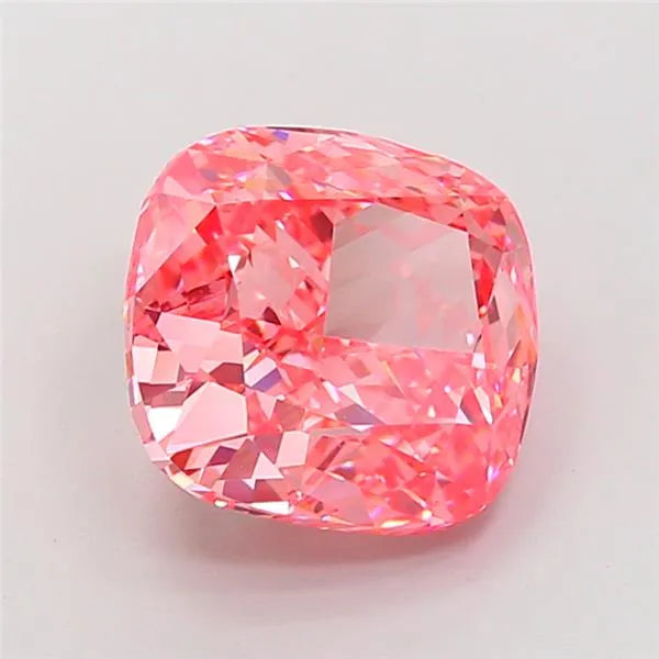 6.72ct Cushion modified Lab Grown Diamond (Colour Fancy Vivid Pink, Clarity VVS2, IGI Certified)