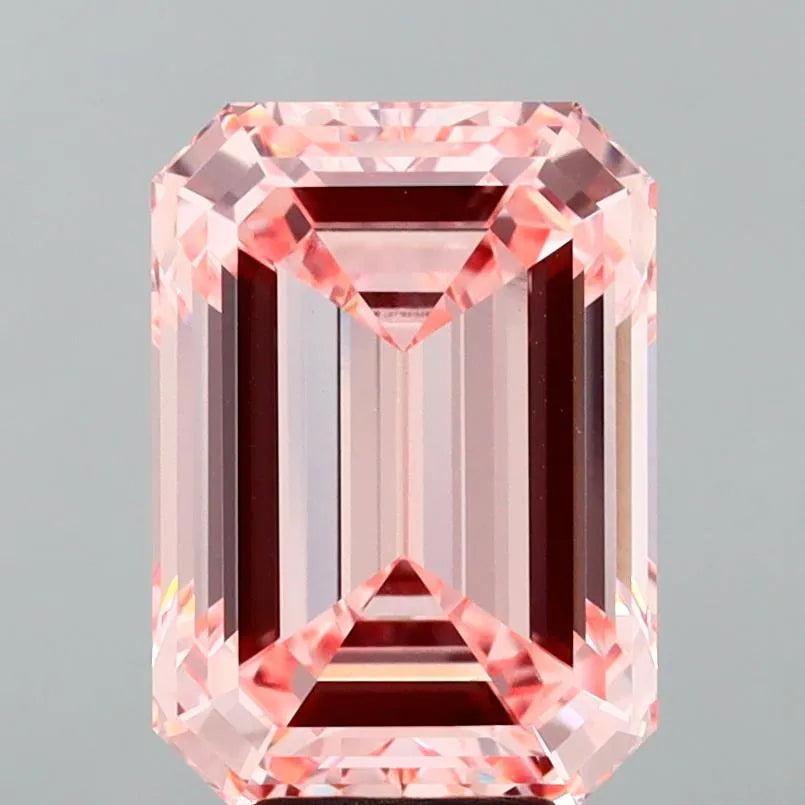 6.74ct Emerald Lab Grown Diamond (Colour Fancy Intense Pink, Clarity VS1, IGI Certified)