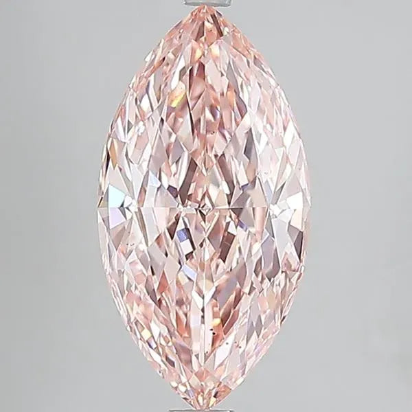 6.95ct Marquise Lab Grown Diamond (Colour Fancy Vivid Pink, Clarity VS2, IGI Certified)