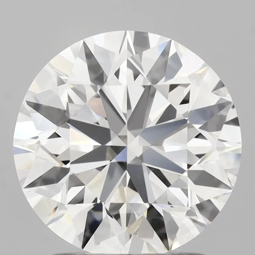 2.00ct Round Lab Grown Diamond (Colour D, Clarity VVS2, Cut EX, IGI Certified)