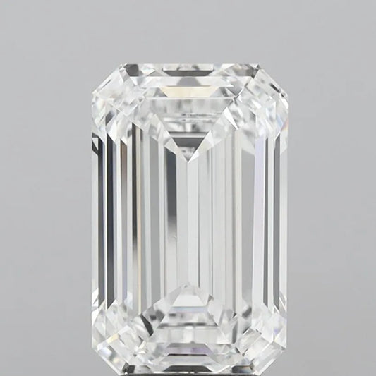 4.56ct Emerald Lab Grown Diamond (Colour D, Clarity VVS2, IGI Certified)