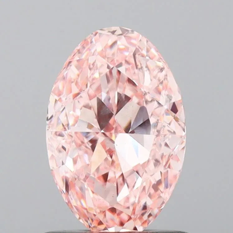 1.09ct Oval Lab Grown Diamond (Colour Fancy Intense Pink, Clarity VS1, IGI Certified)