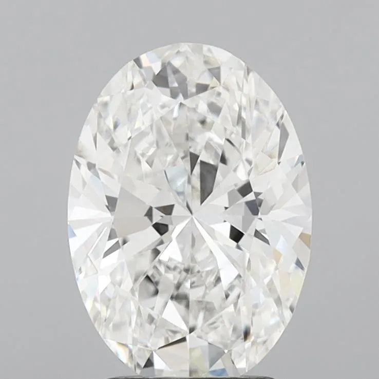 2.57ct Oval Lab Grown Diamond (Colour F, Clarity VVS2, IGI Certified)