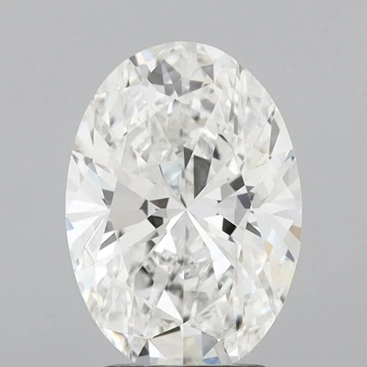 2.57ct Oval Lab Grown Diamond (Colour F, Clarity VVS2, IGI Certified)