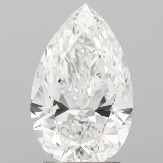 3.05ct Pear Lab Grown Diamond (Colour E, Clarity VVS1, IGI Certified)