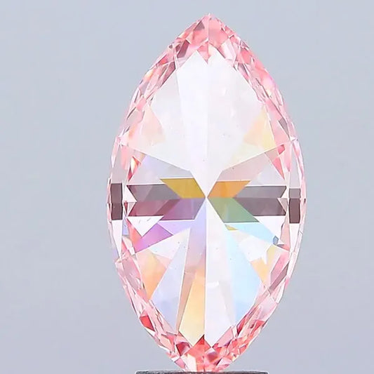 5.01ct Marquise Lab Grown Diamond (Colour Fancy Vivid Pink, Clarity VS2, IGI Certified)