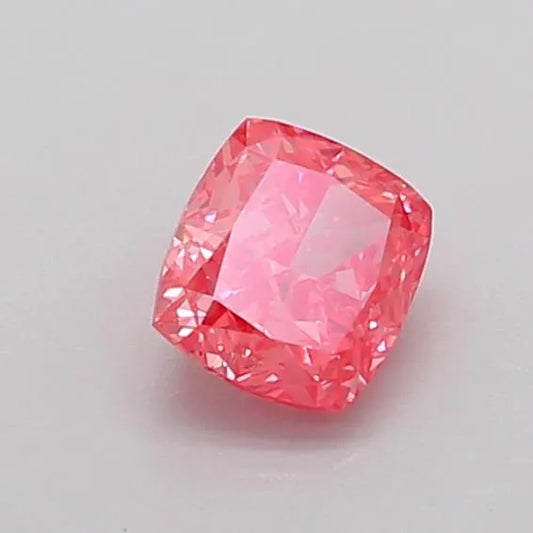 0.64ct Cushion modified Lab Grown Diamond (Colour Fancy Vivid Pink Purple, Clarity VS1, IGI Certified)