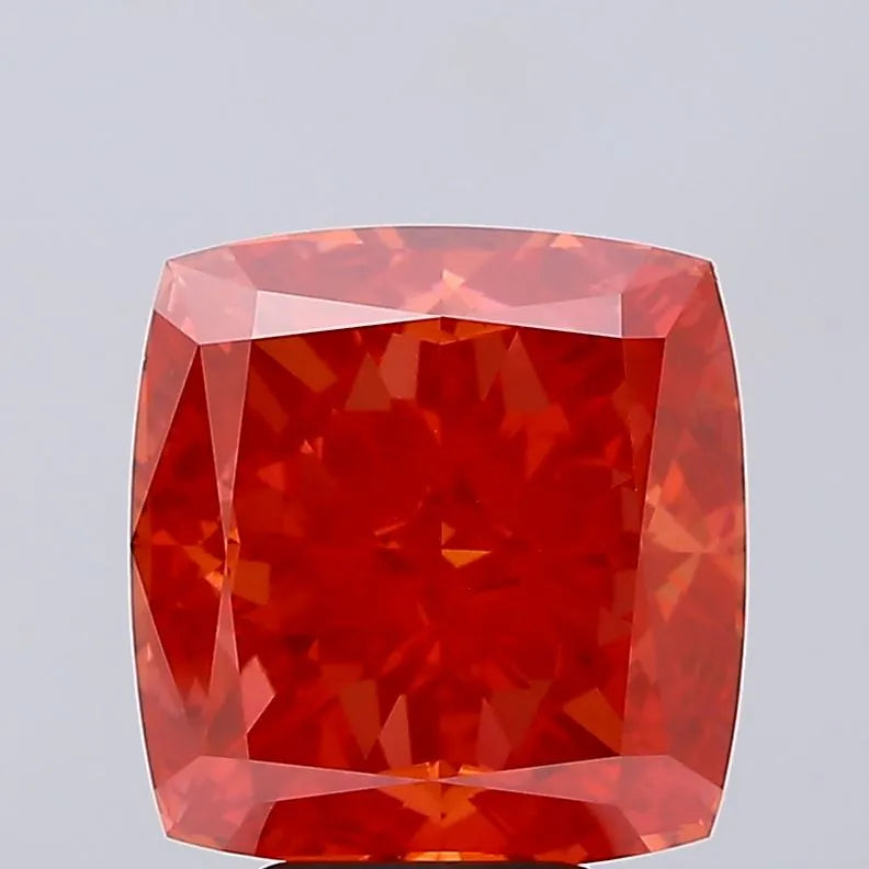 7.00ct Cushion modified Lab Grown Diamond (Colour Fancy Vivid Red, Clarity VVS2, IGI Certified)