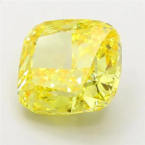 7.00ct Cushion modified Lab Grown Diamond (Colour Fancy Vivid Yellow, Clarity VS1, IGI Certified)