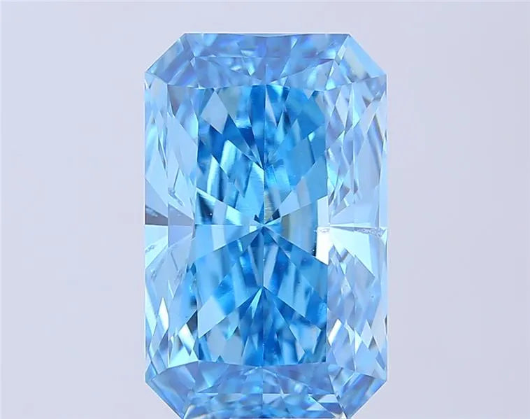 7.00ct Radiant Lab Grown Diamond (Colour Fancy Vivid Blue, Clarity VS2, IGI Certified)