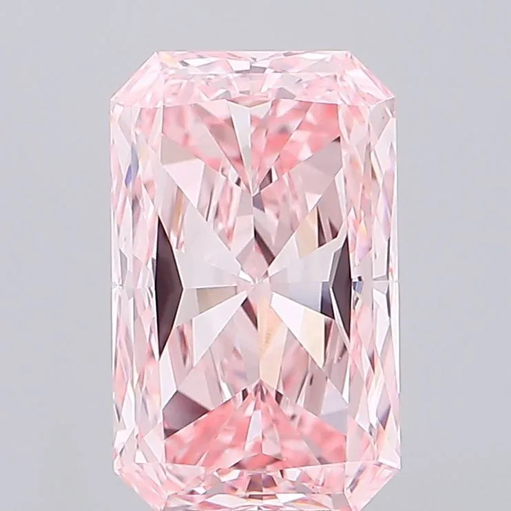 7.00ct Radiant Lab Grown Diamond (Colour Fancy Vivid Pink, Clarity VVS2, IGI Certified)