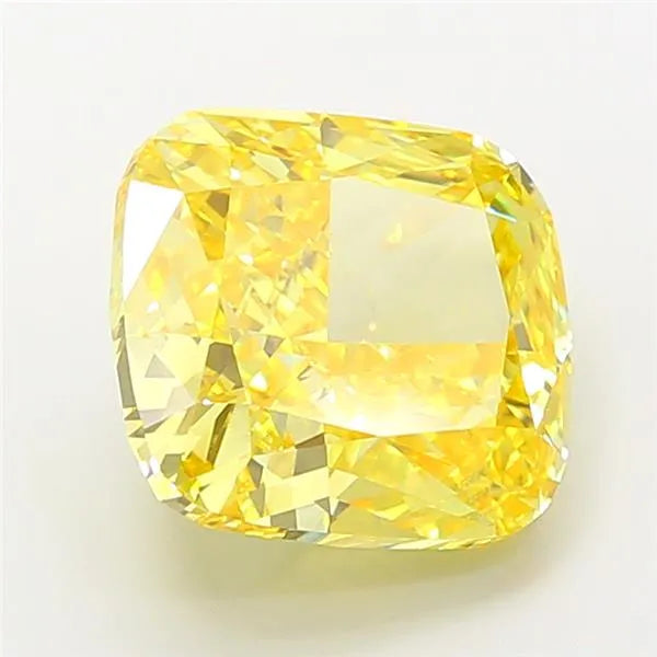 7.02ct Cushion modified Lab Grown Diamond (Colour Fancy Vivid Yellow, Clarity VVS2, IGI Certified)