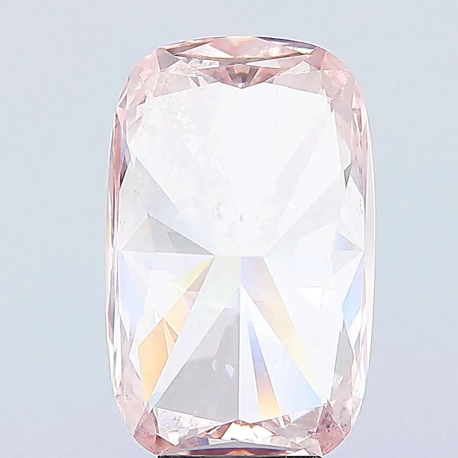 7.03ct Cushion modified Lab Grown Diamond (Colour Fancy Intense Brownish Pink, Clarity VS1, IGI Certified)