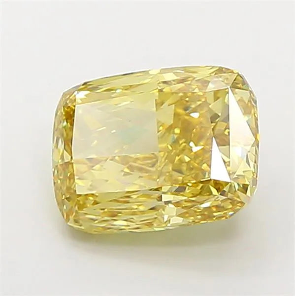 7.03ct Cushion modified Lab Grown Diamond (Colour Fancy Intense Yellow, Clarity VS1, IGI Certified)