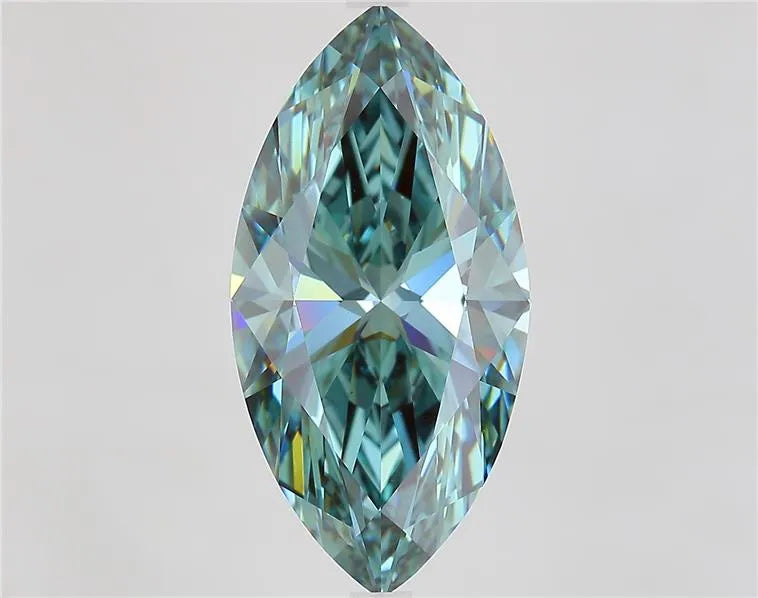 7.03ct Marquise Lab Grown Diamond (Colour Fancy Vivid Green, Clarity VS1, IGI Certified)