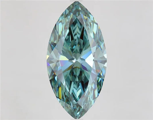 7.03ct Marquise Lab Grown Diamond (Colour Fancy Vivid Green, Clarity VS1, IGI Certified)