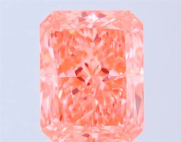 7.03ct Radiant Lab Grown Diamond (Colour Fancy Vivid Pink, Clarity VS2, IGI Certified)