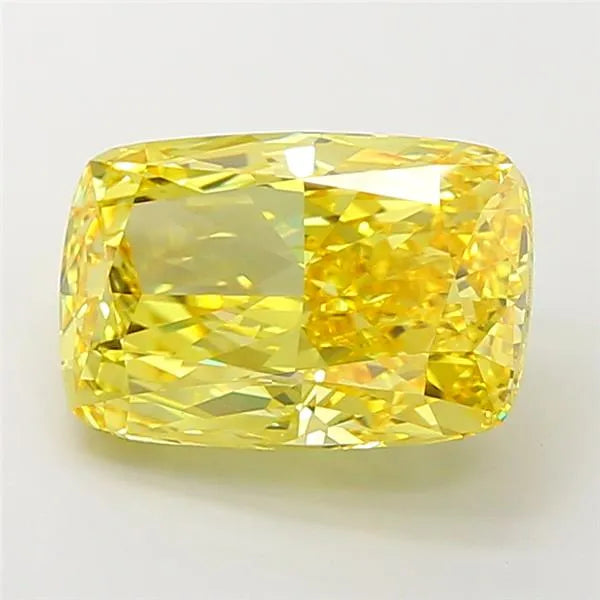 7.05ct Cushion modified Lab Grown Diamond (Colour Fancy Vivid Yellow, Clarity VVS2, IGI Certified)