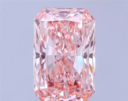 7.05ct Radiant Lab Grown Diamond (Colour Fancy Vivid Pink, Clarity VS1, IGI Certified)