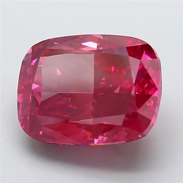 7.06ct Cushion modified Lab Grown Diamond (Colour Fancy Vivid Red, Clarity VS1, IGI Certified)