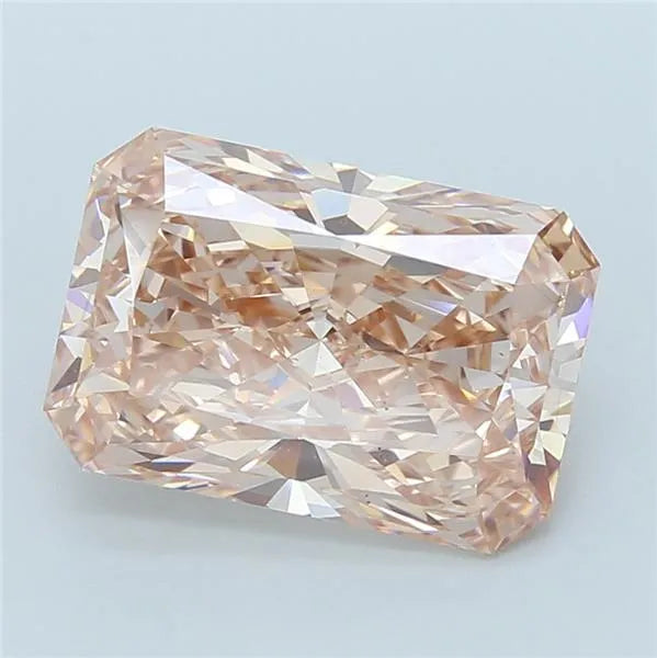 7.06ct Radiant Lab Grown Diamond (Colour Fancy Intense Brown Pink, Clarity VS2, IGI Certified)