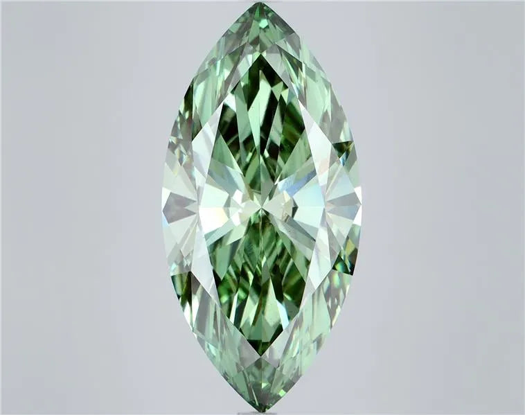 7.08ct Marquise Lab Grown Diamond (Colour Fancy Vivid Green, Clarity VS2, IGI Certified)