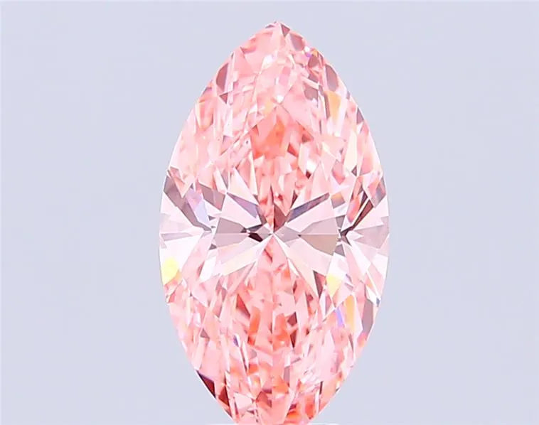 7.08ct Marquise Lab Grown Diamond (Colour Fancy Vivid Pink, Clarity VVS1, IGI Certified)