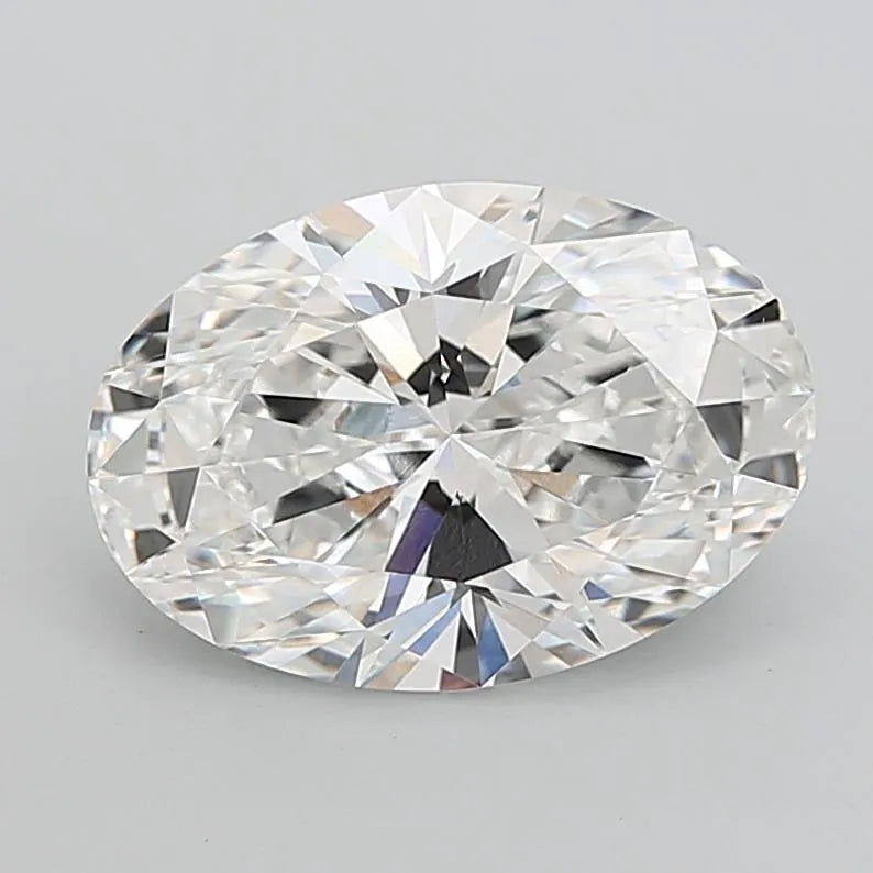 7.08ct Oval Lab Grown Diamond (Colour E, Clarity VVS2, IGI Certified)