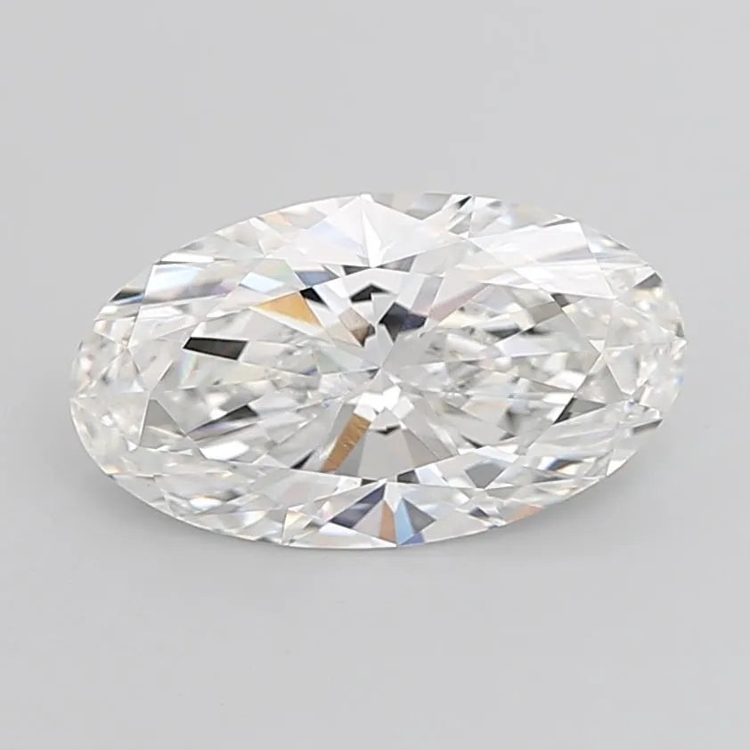 7.08ct Oval Lab Grown Diamond (Colour E, Clarity VVS2, IGI Certified)