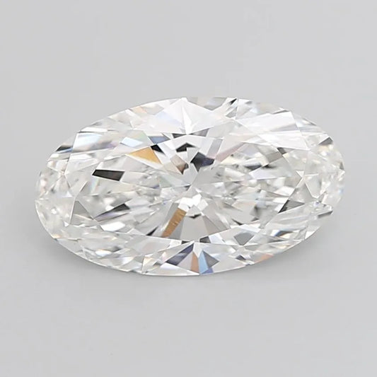 7.08ct Oval Lab Grown Diamond (Colour E, Clarity VVS2, IGI Certified)