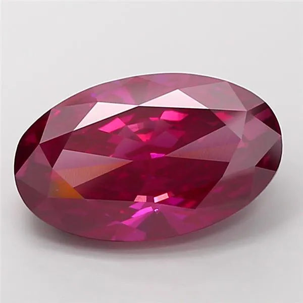 7.08ct Oval Lab Grown Diamond (Colour Fancy Deep Pink, Clarity VVS2, IGI Certified)