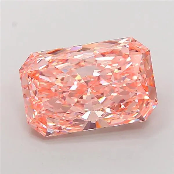 7.08ct Radiant Lab Grown Diamond (Colour Fancy Vivid Pink, Clarity VS1, IGI Certified)