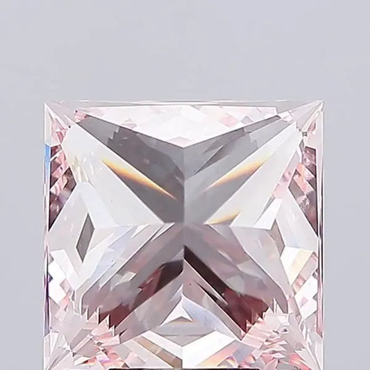 7.09ct Princess Lab Grown Diamond (Colour Fancy Vivid Pink, Clarity VS2, IGI Certified)