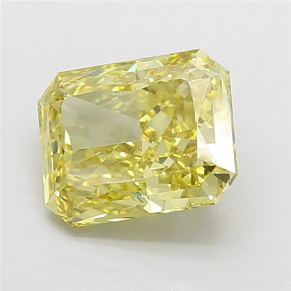 7.09ct Radiant Lab Grown Diamond (Colour Fancy Intense Yellow, Clarity VS1, IGI Certified)
