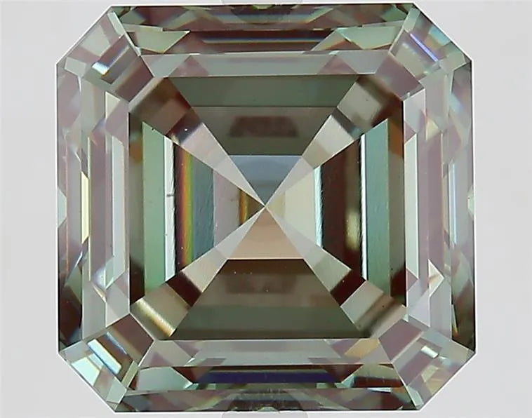 7.14ct Square emerald Lab Grown Diamond (Colour Fancy Intense Green, Clarity VS1, IGI Certified)