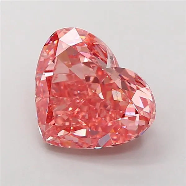 7.15ct Heart Lab Grown Diamond (Colour Fancy Vivid Pink, Clarity VS2, IGI Certified)