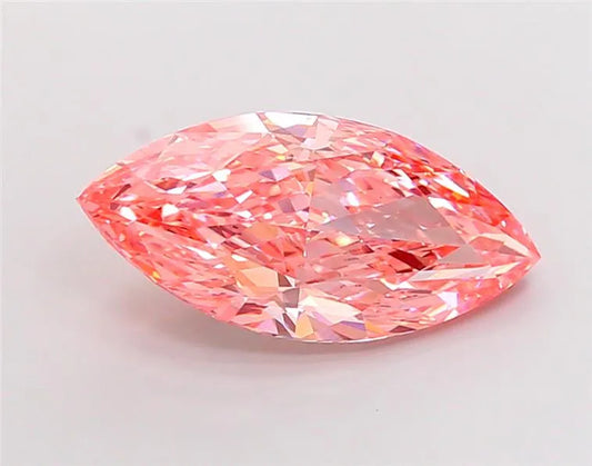 7.20ct Marquise Lab Grown Diamond (Colour Fancy Vivid Pink, Clarity VS1, IGI Certified)