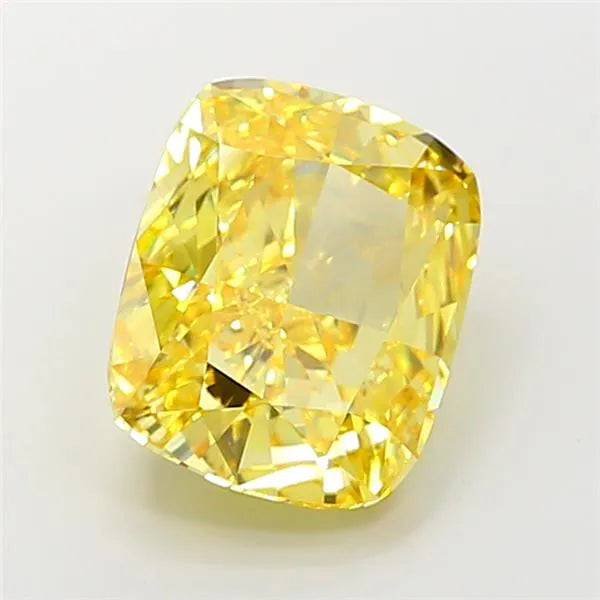7.23ct Cushion modified Lab Grown Diamond (Colour Fancy Vivid Yellow, Clarity VS1, IGI Certified)