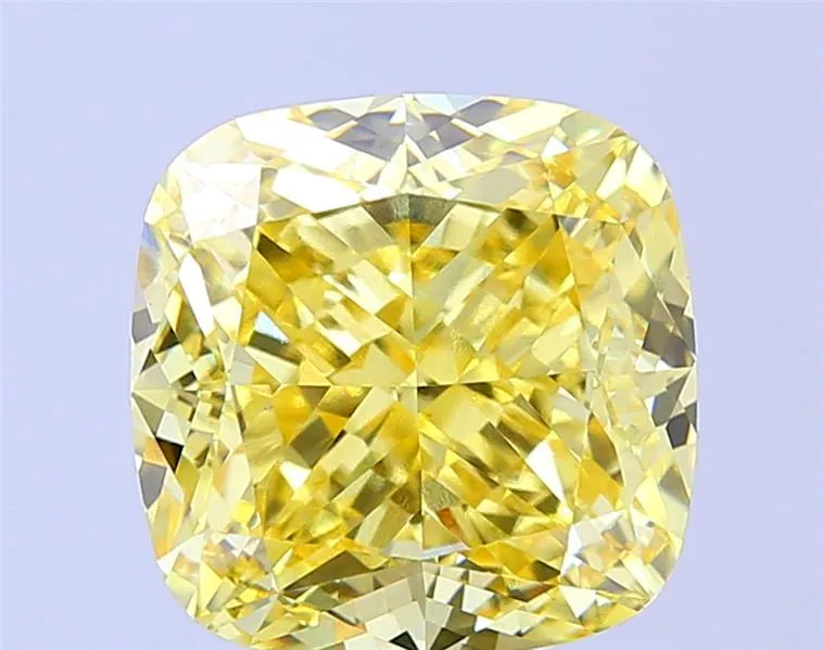 7.33ct Cushion modified Lab Grown Diamond (Colour Fancy Intense Yellow, Clarity VVS2, IGI Certified)