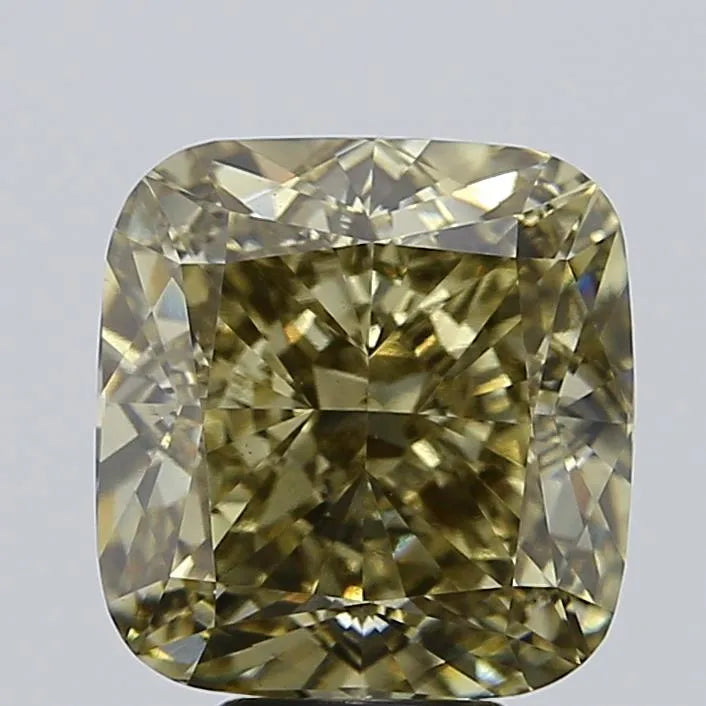 7.51ct Cushion modified Lab Grown Diamond (Colour Fancy Gray Yellow, Clarity VS1, IGI Certified)