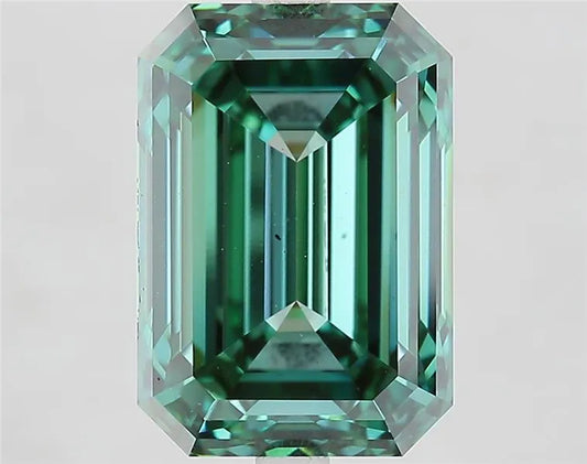 7.53ct Emerald Lab Grown Diamond (Colour Fancy Vivid Green, Clarity VS2, IGI Certified)