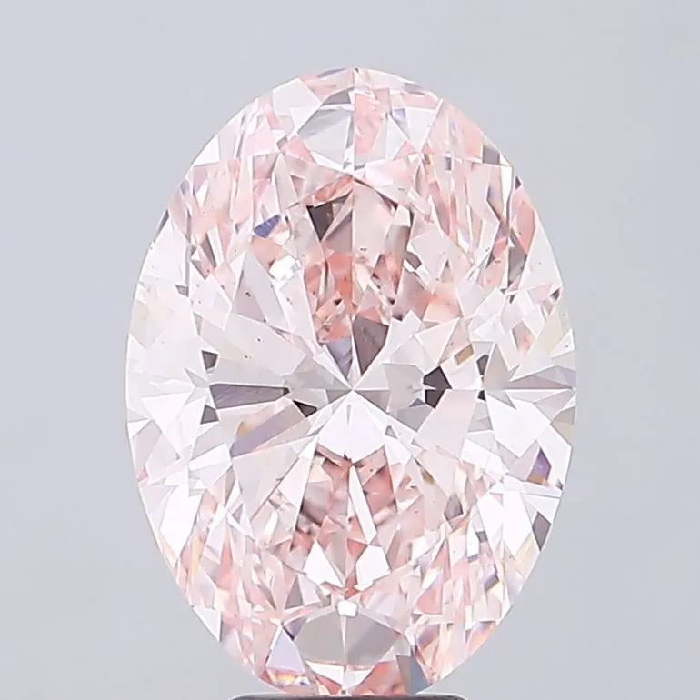 7.54ct Oval Lab Grown Diamond (Colour Fancy Intense Pink, Clarity VS2, IGI Certified)